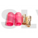 Q-C-0046 - 6.0mm gold plated connector with red housing  